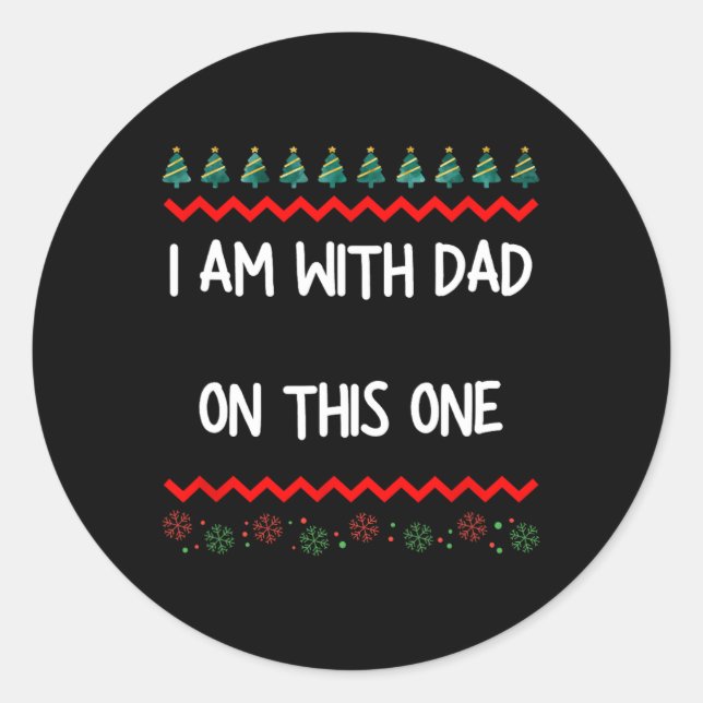 Sticker Rond Renolve Uni-adultes Noël (Devant)