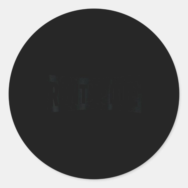 Sticker Rond Rent's Due Funny New Adult 18th Birthday  (Devant)