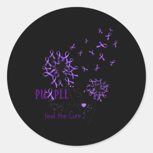 Sticker Rond Répandre L'Espoir Trouver Le Cure -Fibromyalgia Dé