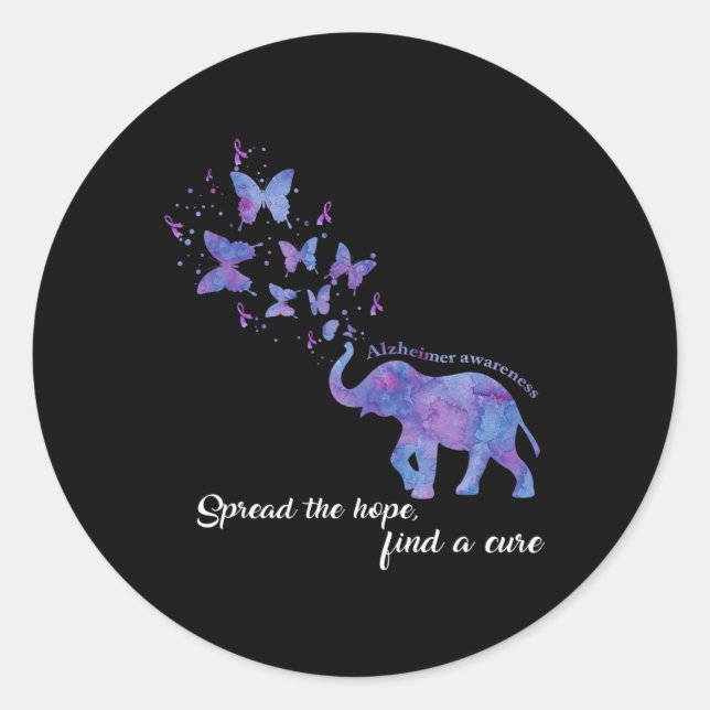 Sticker Rond Répandre L'Espoir Trouver Un Cure Heimerheimer Sen (Devant)