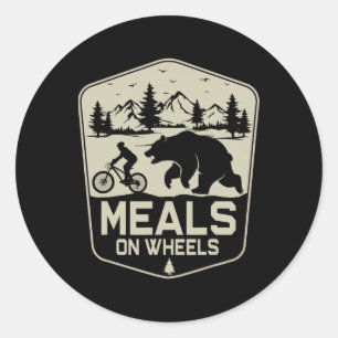 Sticker Rond Repas à domicile Cyclisme Vélo à Bear Mountain Nat
