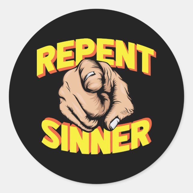 Sticker Rond Repérer le vendeur (Devant)