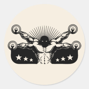 Sticker Rond Repères vitruviens