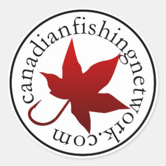 Sticker Rond Représentation ronde du Réseau canadien de pêche