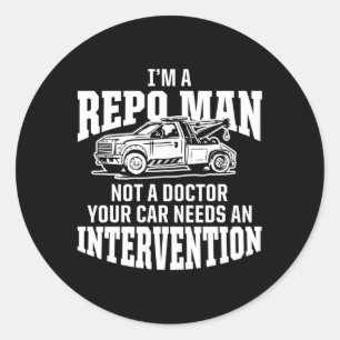 Sticker Rond Reprise de possession de l'agent de récupération R