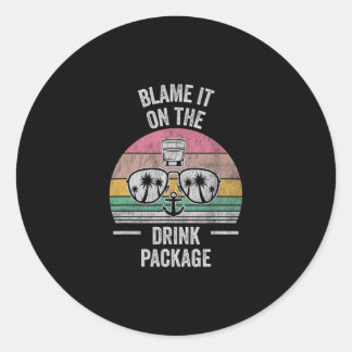 Sticker Rond Reprochez-Le Au Forfait Boissons Célibataires