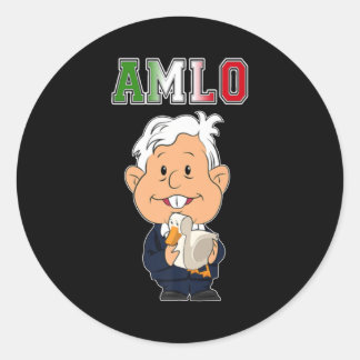 Sticker Rond républicain mexicana amlo