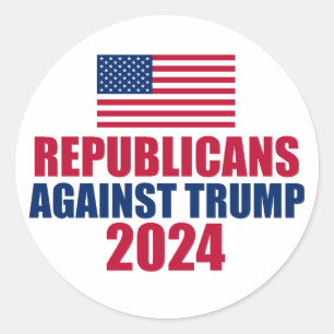 Sticker Rond Républicains contre l'élection de Trump en 2024