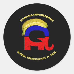 Sticker Rond Républicains de Bynana : trahison anti-Gop et sout