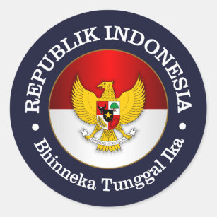 Sticker Rond Republik Indonésie