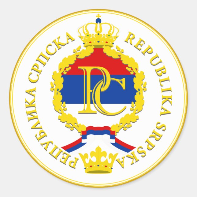 Sticker Rond Republika Srpska (Devant)