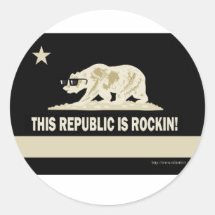Sticker Rond République de Californie