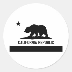 Sticker Rond République de la Californie