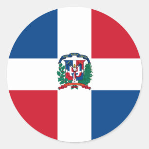 Sticker Rond république dominicaine
