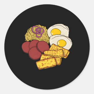 Sticker Rond République Dominicaine Alimentation préférée G㺠S