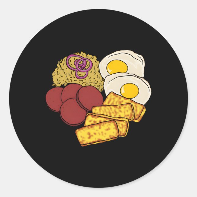 Sticker Rond République Dominicaine Alimentation préférée Gãº S (Devant)