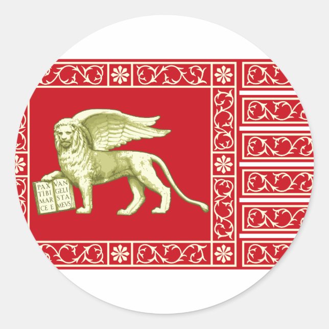 Sticker Rond République La Plus Sérénissime De Venise, Italie (Devant)