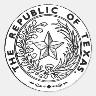Sticker Rond République sécessionniste du Texas