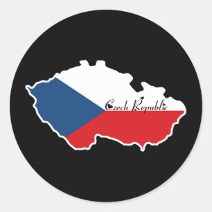 Sticker Rond République tchèque cool
