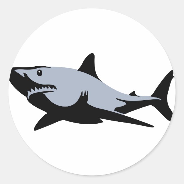 Sticker Rond Requin (Devant)