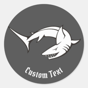 Sticker Rond Requin