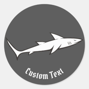 Sticker Rond Requin