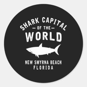 Sticker Rond Requin Catal Du Monde - New Smyrna Beach Fl-amusem