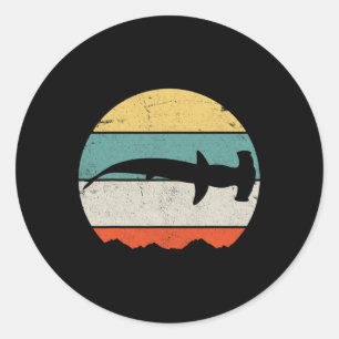 Sticker Rond requin marteau