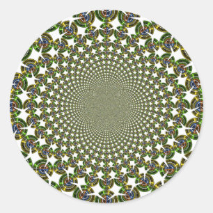 Sticker Rond Requins traditionnels sans fil