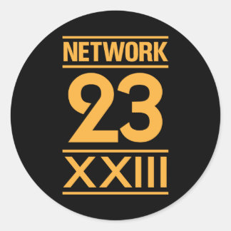 Sticker Rond Réseau 23