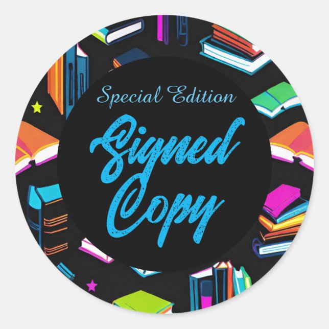 Sticker Rond Réservation Colorée (Devant)