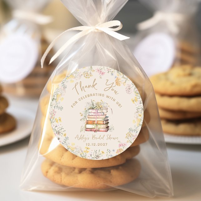 Sticker Rond Réserver thème Storybook Fête des mariées (Créateur téléchargé)