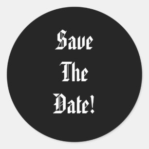 Sticker Rond Réservez la date