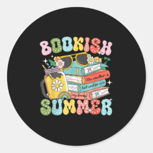 Sticker Rond Réservez Summer Trendy Love Reading For Bookworm
