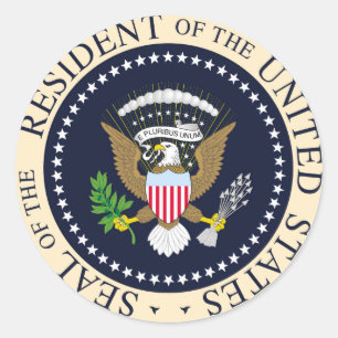 Sticker Rond Résident des États-Unis