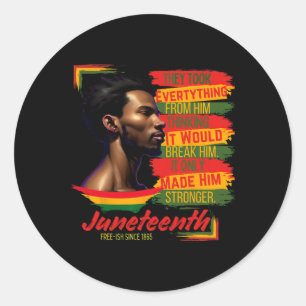 Sticker Rond Résilient résistance à l'endurance Junetten Libre