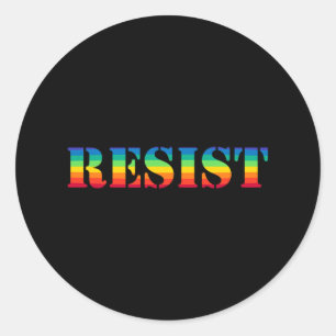 Sticker Rond Résistance à la fierté - Vintageretro Résistance a