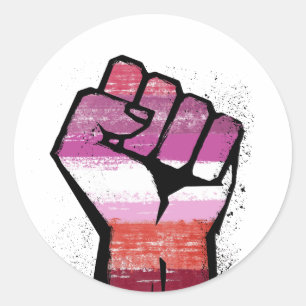 Sticker Rond Résistance lesbienne