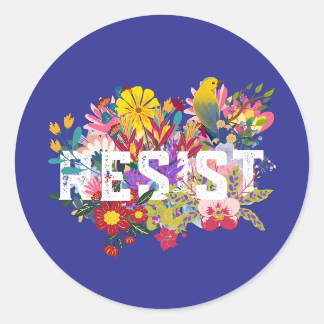 Sticker Rond Résister (Devant)