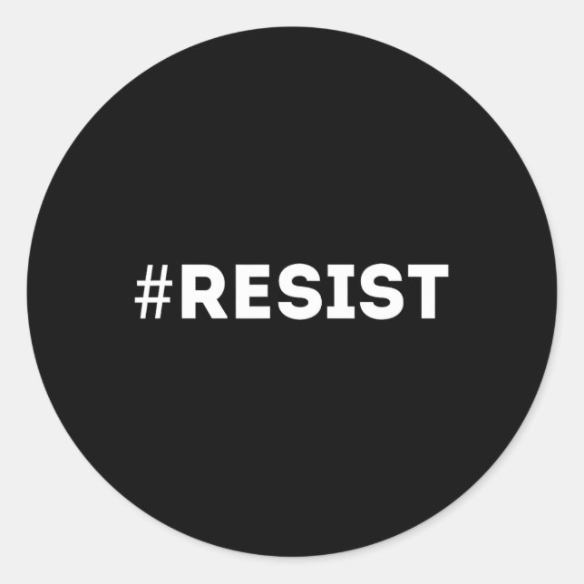 Sticker Rond Résister (Devant)