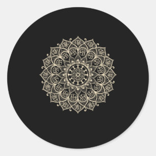 Sticker Rond Résister 8647 Trump Mandala Résistance politique F
