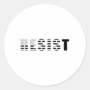 Sticker Rond Résister à l'indicateur Usa