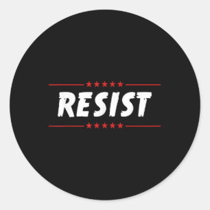 Sticker Rond Résister à Trump 86 45 Pas à mon président Tee Imp
