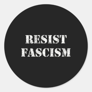 Sticker Rond Résister au fascisme