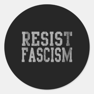 Sticker Rond Résister au fascisme