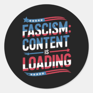 Sticker Rond Résister au fascisme est en cours de chargement Ju
