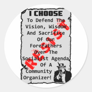 Sticker Rond Résistez !