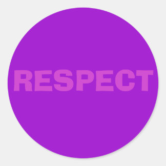 STICKER ROND RESPECTER