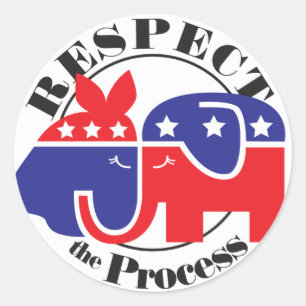 Sticker Rond Respecter le processus