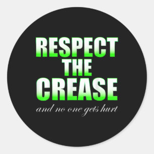 Sticker Rond Respectez la crasse équipe de crosse des enfants D